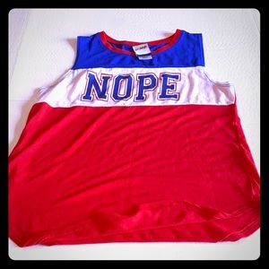 Red white and blue tank top